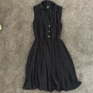 Black H&M mini skater dress